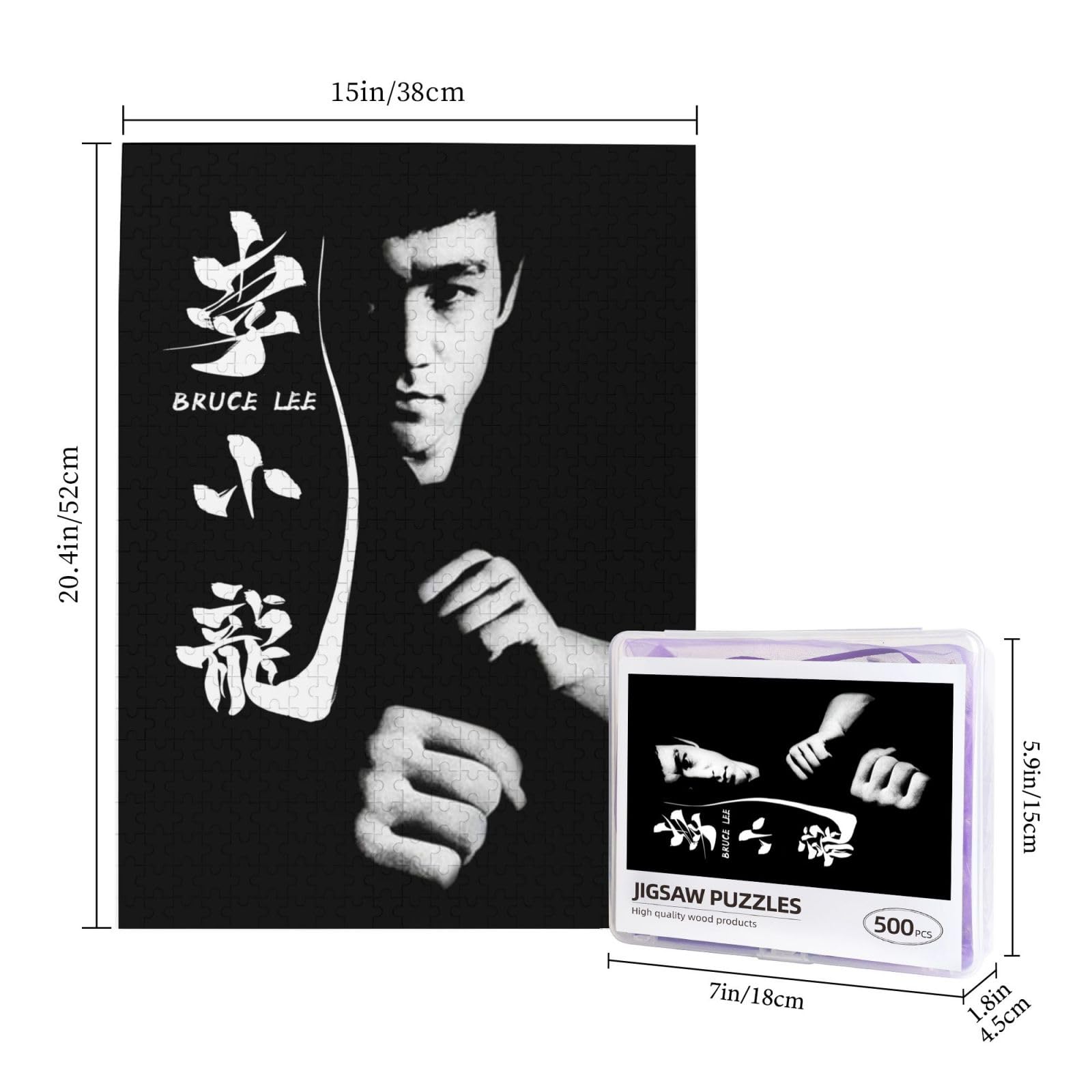 ブルース・リウ　パズル500ピース Amazon.co.jp: 500ピース ジグソーパズル Bruce Lee ブルース リー 38